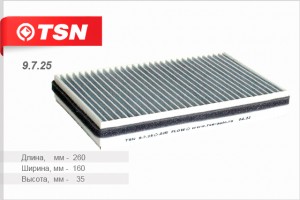 фильтр салона!угольный\Lada Kalina 1.4-1.6 04> 9.7.25 TSN