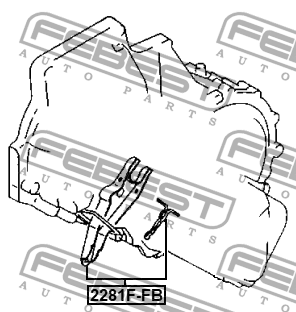 Вилка сцепления 2281F-FB 2281F-FB FEBEST