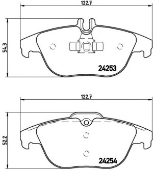 Колодки тормозные P50068 P50068 BREMBO