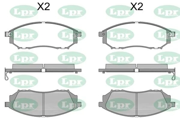 Комплект тормозных колодок 05P1406 05P1406 LPR