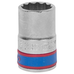 головка торцевая! стандартная двенадцатигранная 1/2'', 16 мм\ 433016M KING TONY