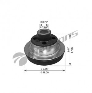 сайлентблок !подвески кабины передний верхний FLD\FRL 360046 MANSONS