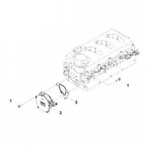 Насос вакуумный 3302 дв.Cummins ISF 2.8 (Wabco) (5282085) (Haffen) 0403 HAFFEN