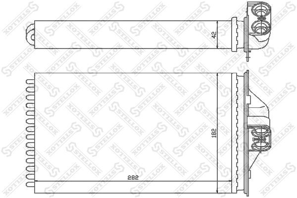 радиатор печки!\ Chrysler Voyager, Dodge Caravan All 95> 10-35089-SX STELLOX