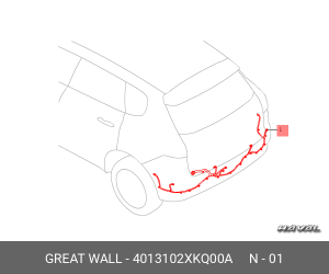 Жгут проводов бампера заднего GREAT WALL/HAVAL 4013102XKQ00A GREAT WALL