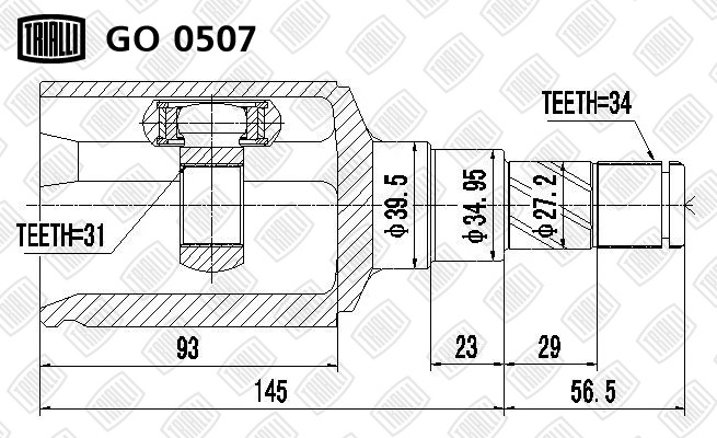 CHEVROLET CRUZE (2009>) F16D3 F16D4 Z18XER F18D4 МКПП GO 0507 TRIALLI