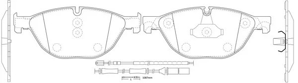 Колодки тормозные дисковые BP32385W BP32385W SB NAGAMOCHI