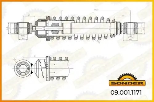 Амортизатор кабины IVECO о.н 500392874 — 2 года безусловной гарантии 090011171 SONDER
