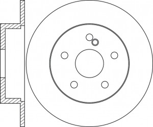 Диск тормозной задний MERCEDES W204 180-300 07- BR31149 BR31149 SB NAGAMOCHI
