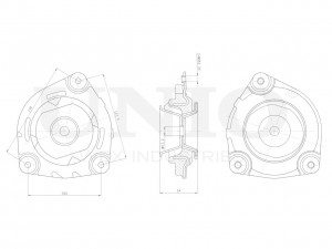 Опора амортизатора передняя левая RMP-13050 UNIO
