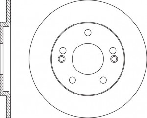 Диск тормозной HYUNDAI i40 (11-) задний (1шт.) NIBK RN1556 NIBK
