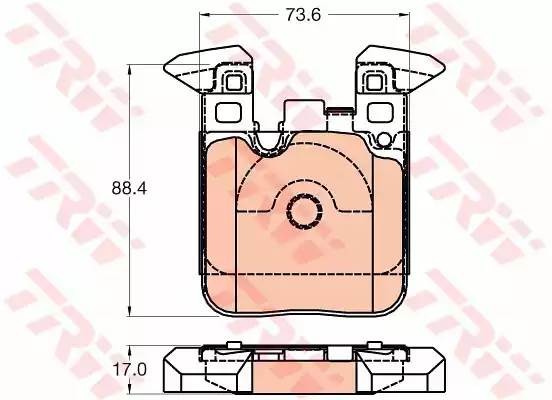 BMW 1-СЕРИЯ F20/F21 (2011>)/3-СЕРИЯ F30/F31 (2011> GDB2028 TRW