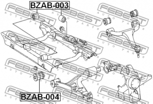 сайлентблок рычага пер.!\ MB W163 ML 2.3-5.5/2.7CDi-4.0CDi 98-05 BZAB-004 FEBEST