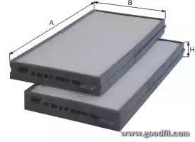 Фильтр салона AG5042KCF AG 504 2K CF GOODWILL