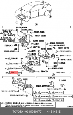 винт! крепления подкрылка\ Toyota Corolla 02-08 90159-60477 TOYOTA