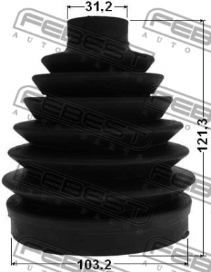 Пыльник ШРУСа внешний MERCEDES W164 1617P-164 1617P-164 FEBEST