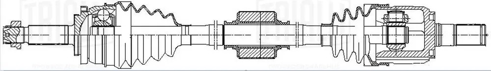 Привод Hyundai Solaris II (17-)/Kia Rio (17-) 1.6i AT (перед. прав.) (AR 0810) AR 0810 TRIALLI