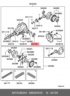 САЛЬНИК ПРИВОДА MB569925 MITSUBISHI