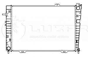 Радиатор охл. для а/м Hyundai Tucson/Kia Sportage (04-) 2.0CRDi MT (LRc 0887) LRC0887 LUZAR