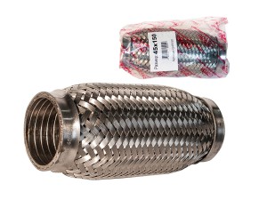 Гофра глушителя 45x150 в 3-ой оплетке interlock нержавеющая сталь GARDE G45150 GARDE