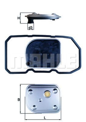 Фильтр гидравлический HX158D HX158D MAHLE KNECHT