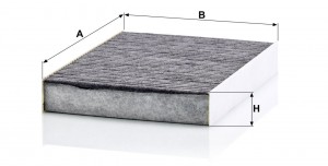 Фильтр воздушный салона NISSAN Qashqai угольный MANN CUK 25 003 MANN FILTER