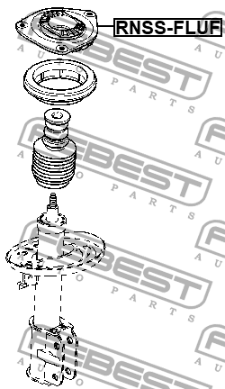 Опора амортизатора RENAULT FLUENCE 2010- RNSS-FLUF RNSS-FLUF FEBEST