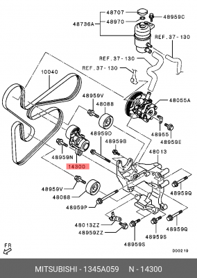 НАТЯЖИТЕЛЬ РЕМНЯ ГЕНЕРАТОРА 1345A059 1345A059 MITSUBISHI