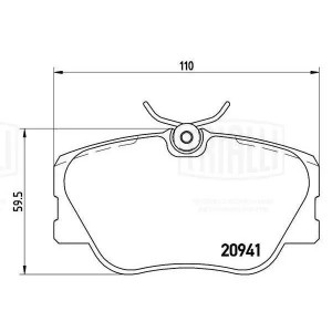 Колодки торм. для а/м Mercedes E-Class W124 84- диск. перед. PF4267 PF 4267 TRIALLI