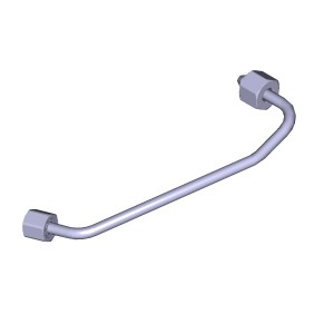 Трубка топливная ЯМЗ-534 высокого давления 2-го цилиндра (вместо 5340.1112402-13 5340111240212 YAMZ