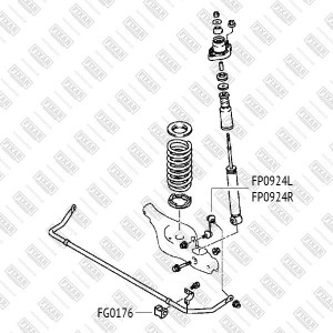 MITSUBISHI OUTLANDER XL [CW]/ PEUGEOT 4007 ЛЕВАЯ/ПРАВАЯ СМ VIN !!!!!!!! FP0924R FIXAR