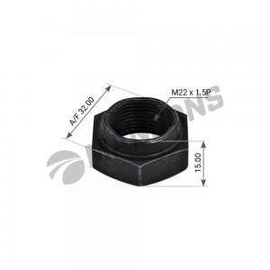 Самоконтрящаяся гайка (M22x1.5P, h-15, A/F 32)  10шт PLN002 MANSONS