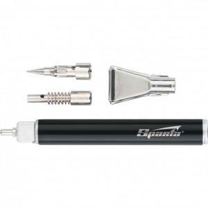 Горелка газовая перезаправляемая карандаш с насадками для пайки SPARTA 914185 SPARTA