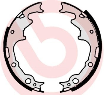 S10502 колодки барабанные!\ Jeep Cherokee 89>, Chrysler Voyager 92-95, Jeep Wran S 10 502 BREMBO