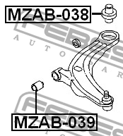 Сайлентблок MZAB-039 MZAB-039 FEBEST