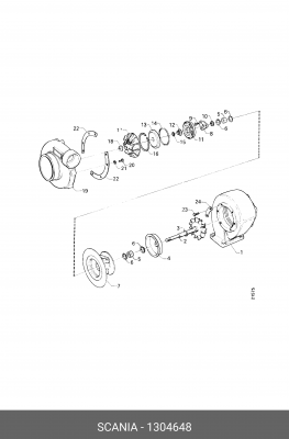 ВОССТАНОВЛЕННЫЙ ТУРБОКОМПРЕССОР EU - КАК НОВЫЙ - гарантия 1год, с комплектом про 1304648 SCANIA