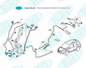 Мотор стеклоомывателя RUEI17107 RUEI17107 RUEI