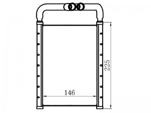 Радиатор отопителя салона HYUNDAI SANTA FE 06- ST-HY06-395-0 STHY063950 SAT