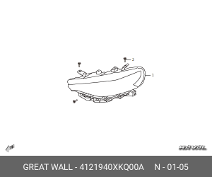 4121940XKQ00A Блок управления светом фар правый 4121940XKQ00A HAVAL
