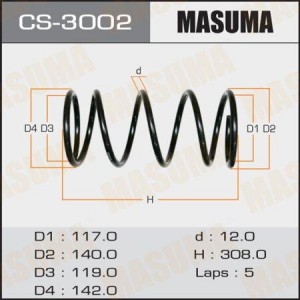 пружина зад.!\ Mitsubishi Pajero IO 1.8/2.0 98> 4WD CS-3002 MASUMA