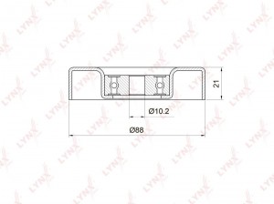 Ролик направляющий / приводной подходит для TOYOTA Yaris 1.0 99-05, DAIHATSU Atr PB-7034 LYNXAUTO