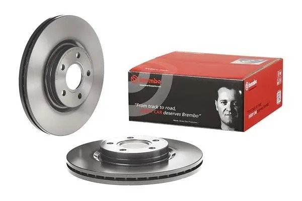 Диск тормозной FORD Focus 2,3,C-Maх,Kuga VOLVO C30,S40 (300х25) передний (1шт.)  09.9468.11 BREMBO