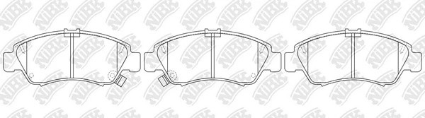 Колодки передние (HONDA CIVIC 1.3-1.6 91-01/JAZZ 1.2/1.4 02-) PN8265 PN8265 NIBK