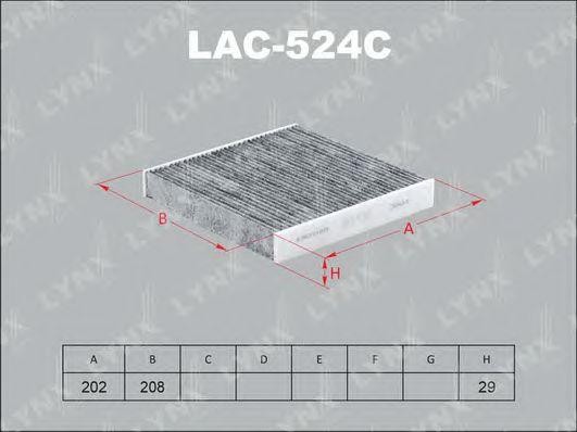 фильтр салона! угольный\ Honda Jazz 1.2-1.4 08> LAC-524C LYNXAUTO