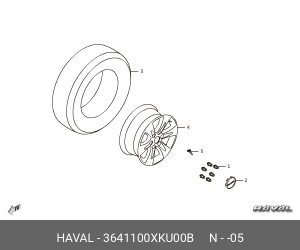 HAVAL H2 (2014-2020) 3641100XKU00B GREAT WALL