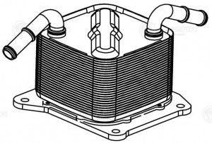 Радиатор масл. для ам Лада Vesta (15-),Nissan Juke (10-), 1.6i CVT [JF015E] (LOc LOC 0101 LUZAR
