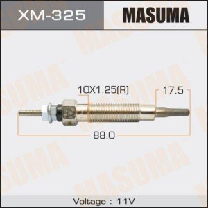 свеча накаливания! 11V\ Mitsubishi Galant 2.0TD 92-04/Pajero 2.5TD 90> XM-325 MASUMA