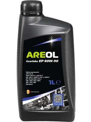 AREOL Gearlube EP 80W90 (1L) трансмис. минерал. масло для гипоидных передач! API 80W90AR075 AREOL
