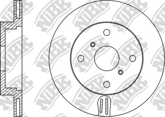 Диск тормозной TOYOTA COROLLA 92-97 RN1483 RN1483 NIBK