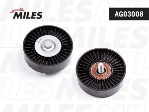 Ролик ремня приводного HYUNDAI SOLARIS 10-/ELANTRA 06-/i20/i30 (INA 532064410) A AG03008 MILES